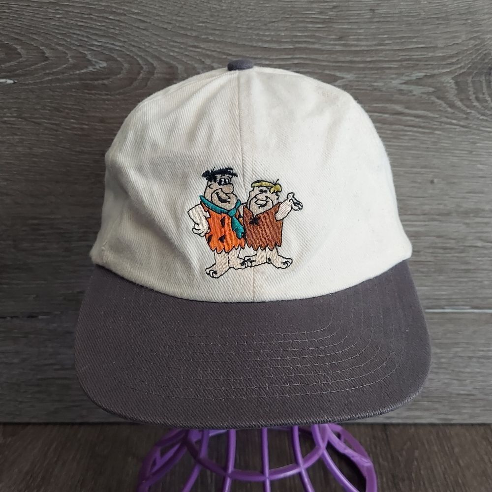 Vintage Cartoon Network Flintstones TV Show 90's Snapback Hat Cap - Adult Size
